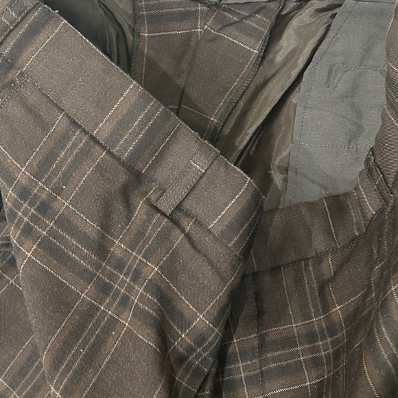 Men's Black Plaid Pants - Picture 4 of 6